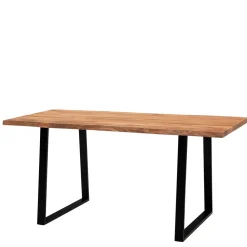 Wohnen Tische<Naturkanten-Tisch mit Trapezbeinen - Captain