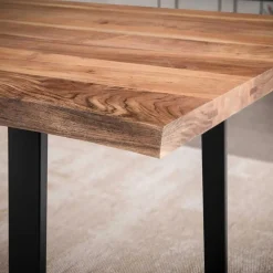 Wohnen Tische<Naturkanten-Tisch mit Trapezbeinen - Captain