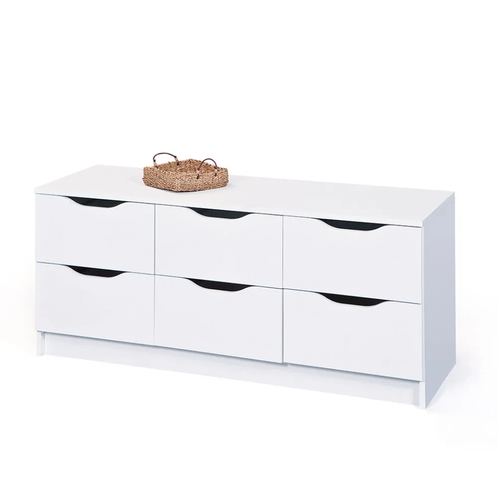 Wohnen Tv & Hifi-Möbel|Lowboards<Niedrige Kommode Danjala in Weiß