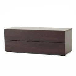 Wohnen Tv & Hifi-Möbel|Lowboards<Niedrige Kommode in Wengefarben Adaja aus massiver Buche