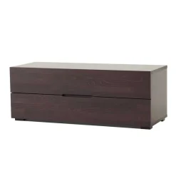 Wohnen Tv & Hifi-Möbel|Lowboards<Niedrige Kommode in Wengefarben Adaja aus massiver Buche