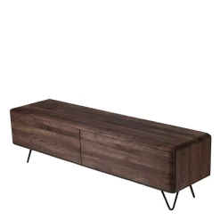 Wohnen Tv & Hifi-Möbel|Lowboards<Nussbaum Lowboard mit zwei Klappen - Rivossa I