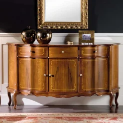Wohnen Sideboards<Nussbaumfarbenes Sideboard Dentro im Barock Design