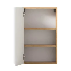 Wohnen Schränke<Oberer Badezimmerschrank in Weiß & Wildeiche - Eight