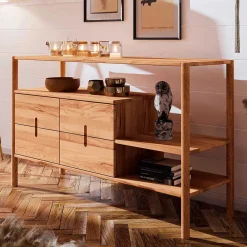 Wohnen Regale<Offenes Designregal mit zwei Fächern - Indrya