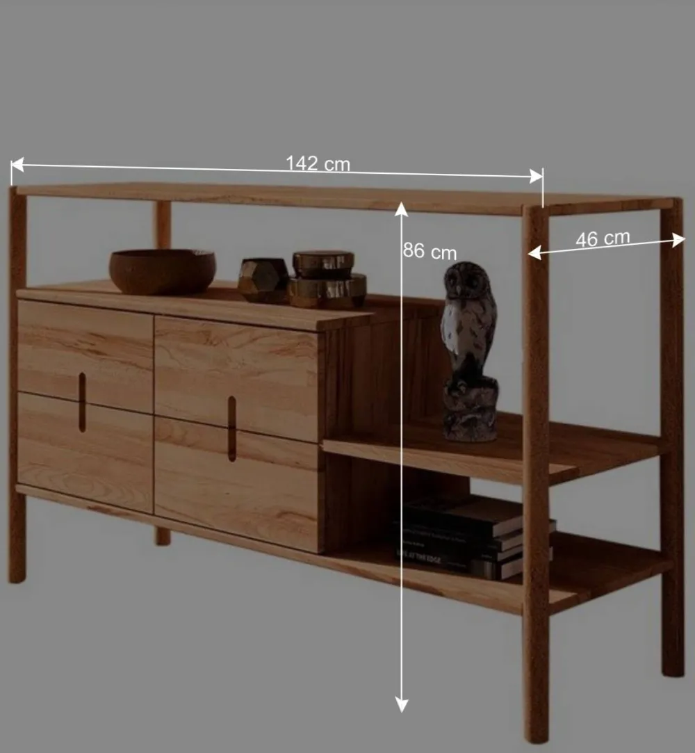 Wohnen Regale<Offenes Designregal mit zwei Fächern - Indrya