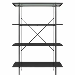 Wohnen Regale<Offenes Regal mit Rillenstruktur Glas Boden - Pluggia