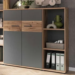 Wohnen Regale<Office Aktenregal mit drei Fächern - Lucios