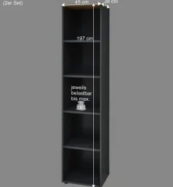Wohnen Regale<Office Regale Set - Kuetra (dreiteilig)