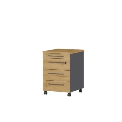 Wohnen Tische<Officetisch mit Rollcontainer Set - Eture (zweiteilig)