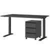 Wohnen Tische<Officetisch und Rollcontainer Set - Espnoz (zweiteilig)