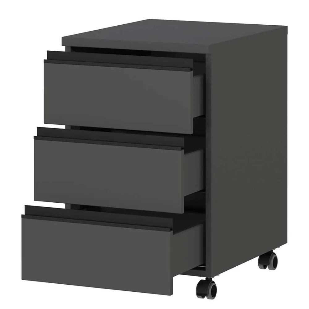 Wohnen Tische<Officetisch und Rollcontainer Set - Espnoz (zweiteilig)