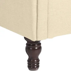 Wohnen Sessel<Ohrensessel in Beige und Nussbaum - Fakt