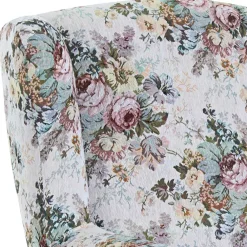 Wohnen Sessel<Ohrensessel mit Blumen im Landhausstil - Masure