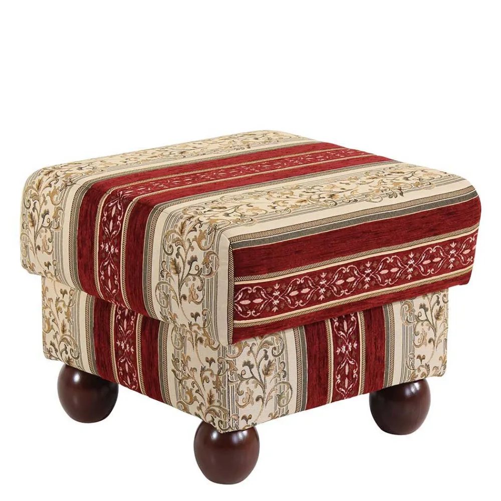 Wohnen Sessel<Ohrensessel mit Streifen und Ornamenten - Basento
