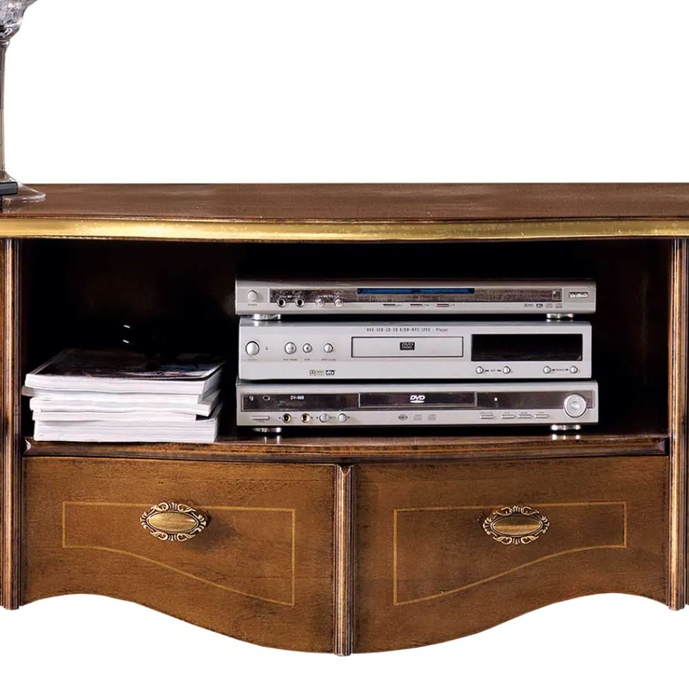 Wohnen Tv & Hifi-Möbel|Lowboards<Oppulentes TV Board im Italienischen Stil - Carlenna