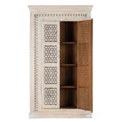 Wohnen Schränke<Orient Design Schrank in Mangoholz White Wash - Capo