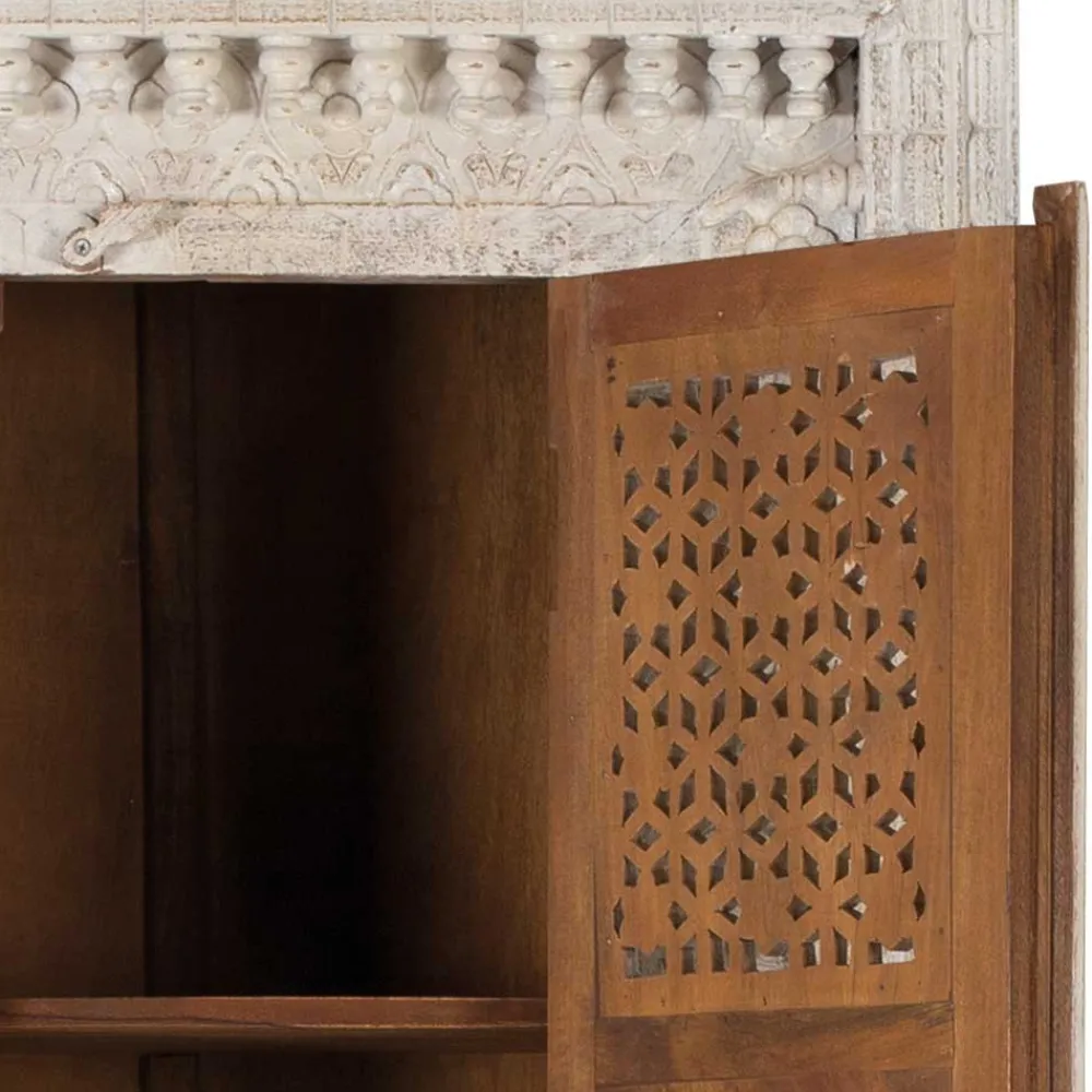 Wohnen Schränke<Orient Design Schrank in Mangoholz White Wash - Capo