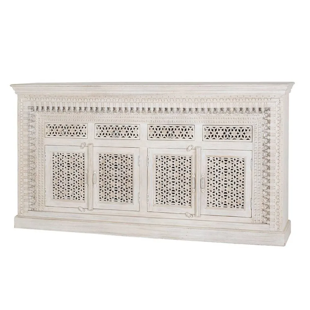 Wohnen Sideboards<Orient Style Sideboard aus Mangoholz White Wash - Capo