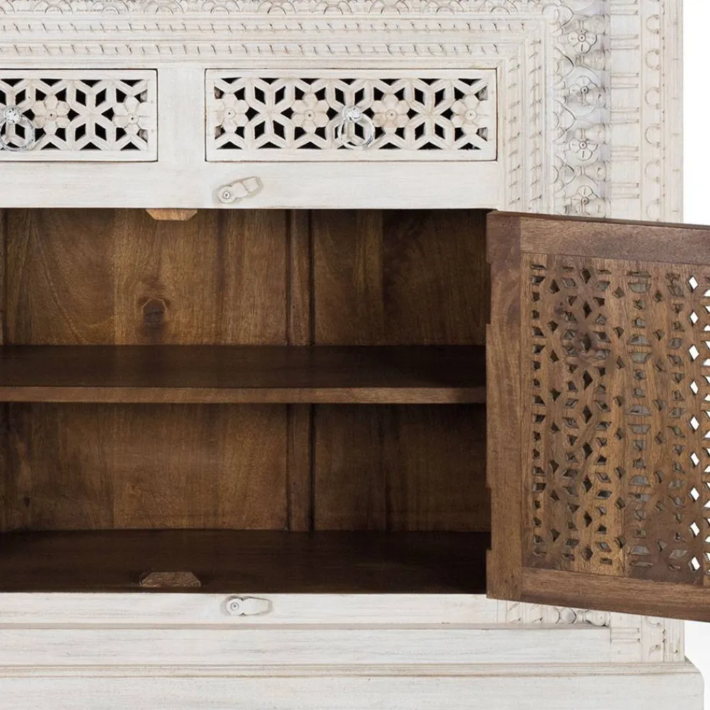 Wohnen Sideboards<Orient Style Sideboard aus Mangoholz White Wash - Capo