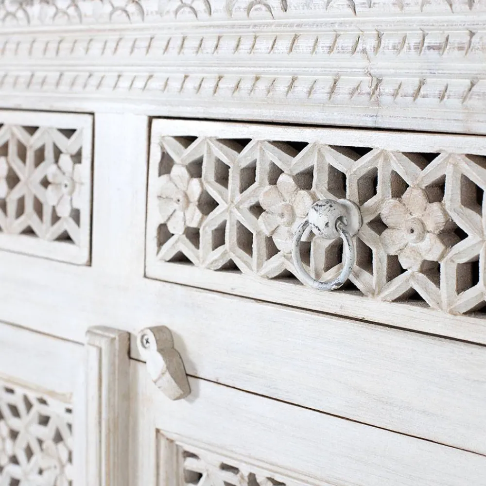 Wohnen Sideboards<Orient Style Sideboard aus Mangoholz White Wash - Capo