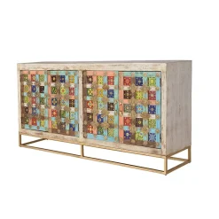 Wohnen Sideboards<Oriental Design Sideboard mit bunten Keramik Kacheln - Jula