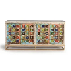 Wohnen Sideboards<Oriental Design Sideboard mit bunten Keramik Kacheln - Jula