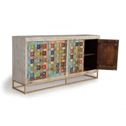 Wohnen Sideboards<Oriental Design Sideboard mit bunten Keramik Kacheln - Jula