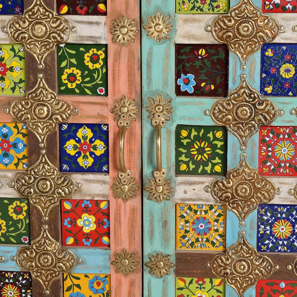 Wohnen Sideboards<Oriental Design Sideboard mit bunten Keramik Kacheln - Jula