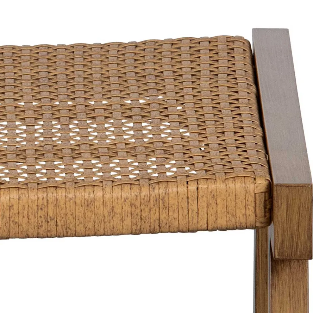 Wohnen Hocker<Outdoor Hocker aus Geflecht Kunstrattan - Abajo (2er Set)