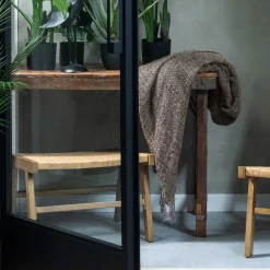 Wohnen Hocker<Outdoor Hocker aus Geflecht Kunstrattan - Abajo (2er Set)