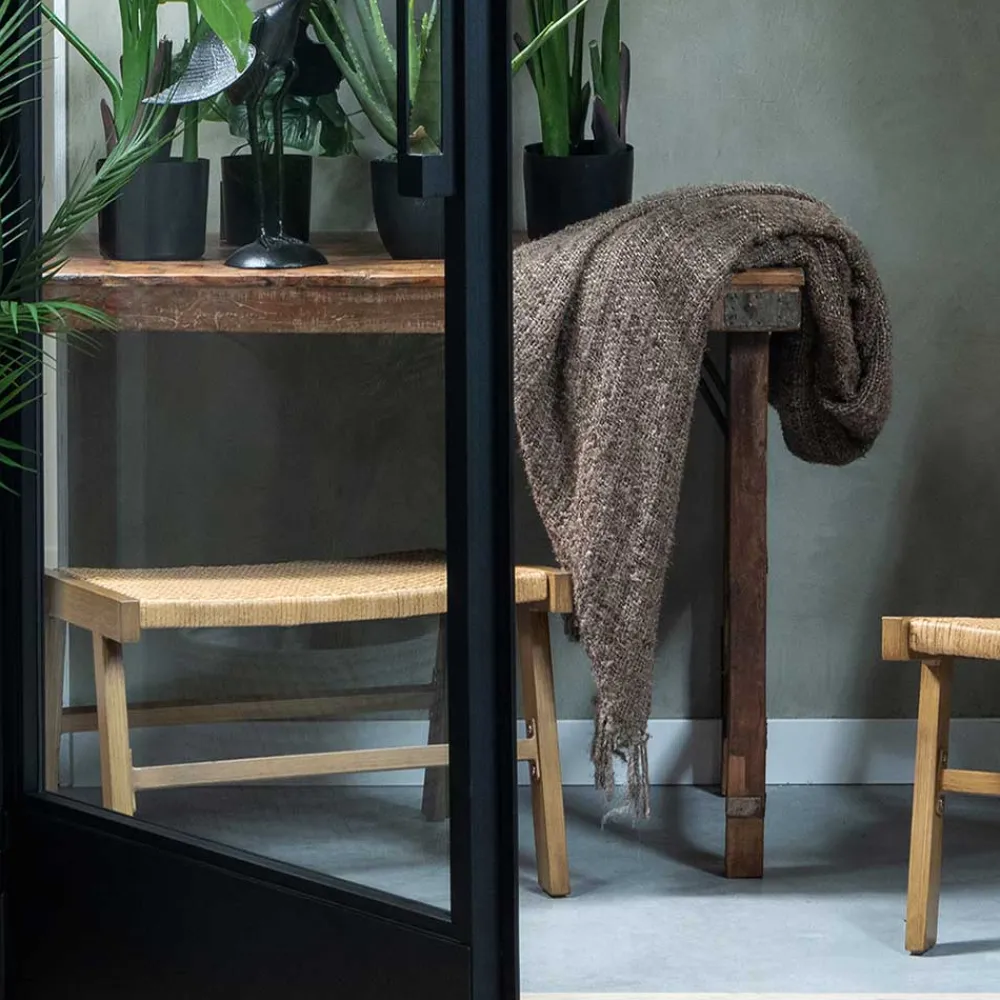 Wohnen Hocker<Outdoor Hocker aus Geflecht Kunstrattan - Abajo (2er Set)