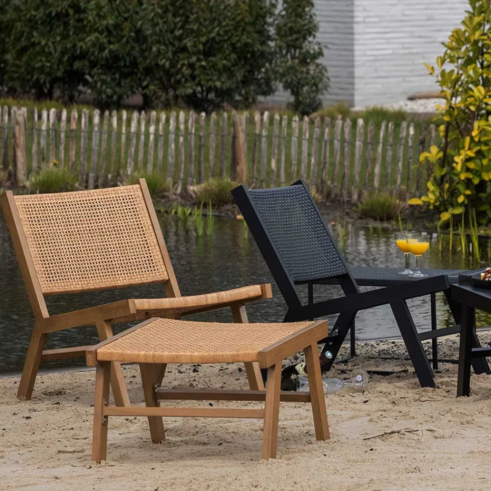 Wohnen Hocker<Outdoor Hocker aus Geflecht Kunstrattan - Abajo (2er Set)