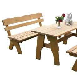 Wohnen Sitzgruppe<Outdoor Sitzgruppe Brixen aus Kiefer Massivholz (dreiteilig)