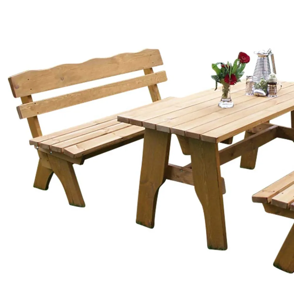 Wohnen Sitzgruppe<Outdoor Sitzgruppe Brixen aus Kiefer Massivholz (dreiteilig)