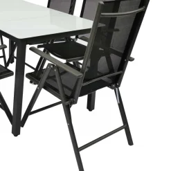 Wohnen Sitzgruppe<Outdoor Sitzgruppe mit Glastisch - Franatico (siebenteilig)