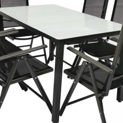 Wohnen Sitzgruppe<Outdoor Sitzgruppe mit Glastisch - Franatico (siebenteilig)
