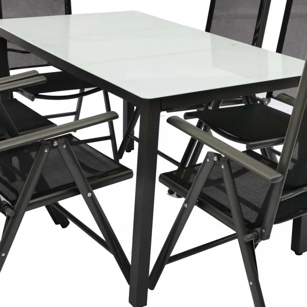 Wohnen Sitzgruppe<Outdoor Sitzgruppe mit Glastisch - Franatico (siebenteilig)