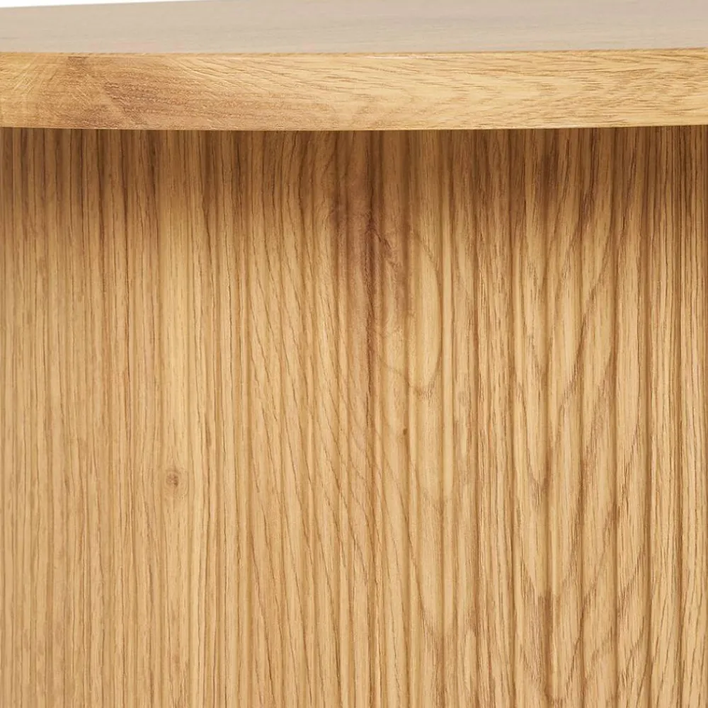 Wohnen Tische<Ovaler Couchtisch in Eiche Holzoptik - Saracan