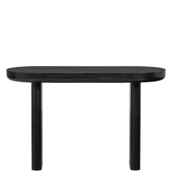 Wohnen Tische<Ovaler Design Schreibtisch in Schwarz Holzoptik - Belinda