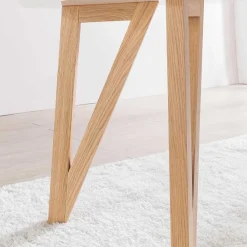 Wohnen Tische<Ovaler Designtisch in Weiß & Eichefarben - Calypso