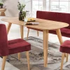 Wohnen Tische<Ovaler Eichentisch Kathyn im Retro Design