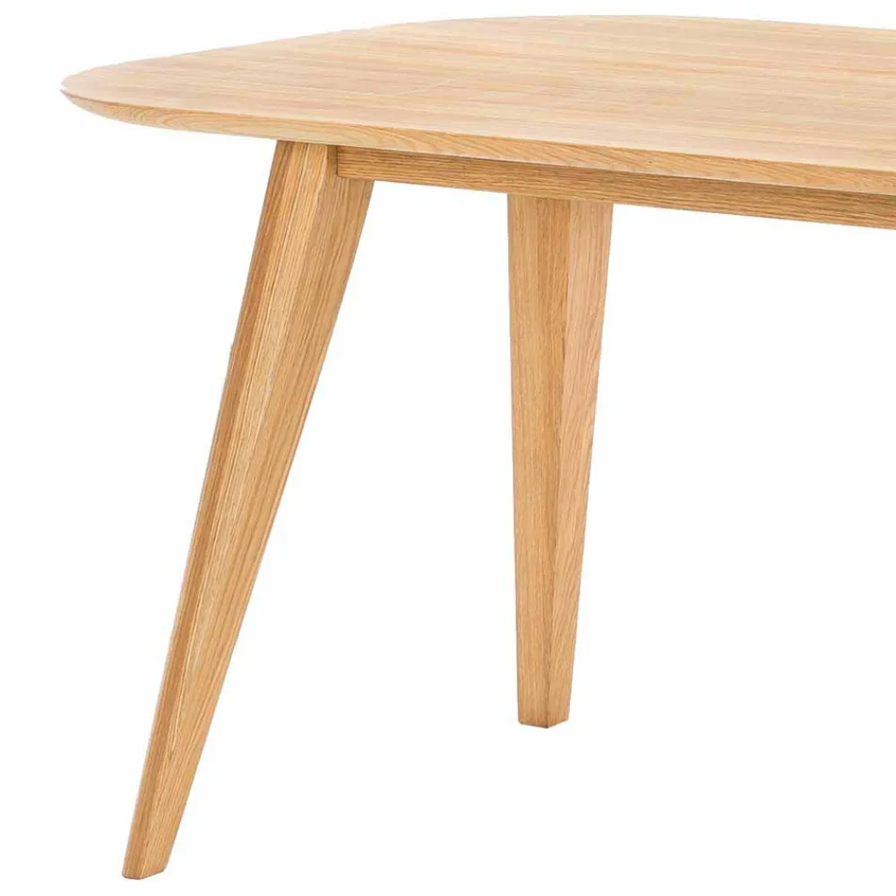 Wohnen Tische<Ovaler Eichentisch Kathyn im Retro Design