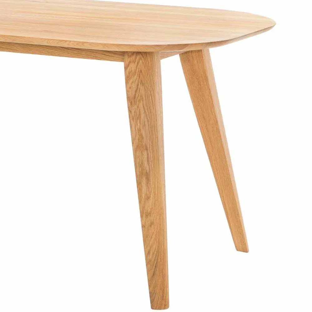 Wohnen Tische<Ovaler Eichentisch Kathyn im Retro Design