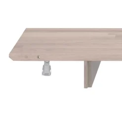 Wohnen Sitzgruppe<Ovaler Esstisch Eiche White Wash & 4 Stühle Pessoa mit Webstoff Grau (fünfteilig)