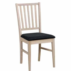Wohnen Sitzgruppe<Ovaler Esstisch Eiche White Wash & 4 Stühle Pessoa mit Webstoff Grau (fünfteilig)