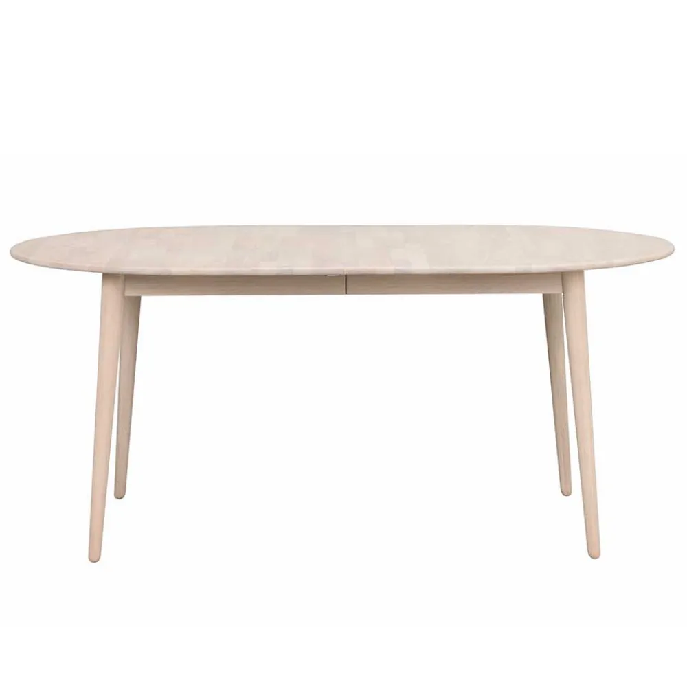 Wohnen Tische<Ovaler Esstisch verlängerbar im Skandi Design - Fleppos