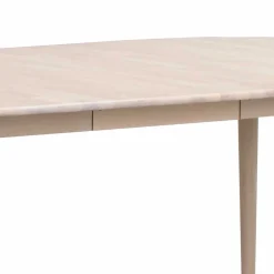 Wohnen Tische<Ovaler Esstisch verlängerbar im Skandi Design - Fleppos