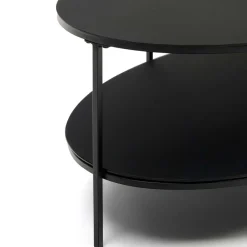 Wohnen Tische<Ovaler Sofatisch aus Glas und Metall - Calama