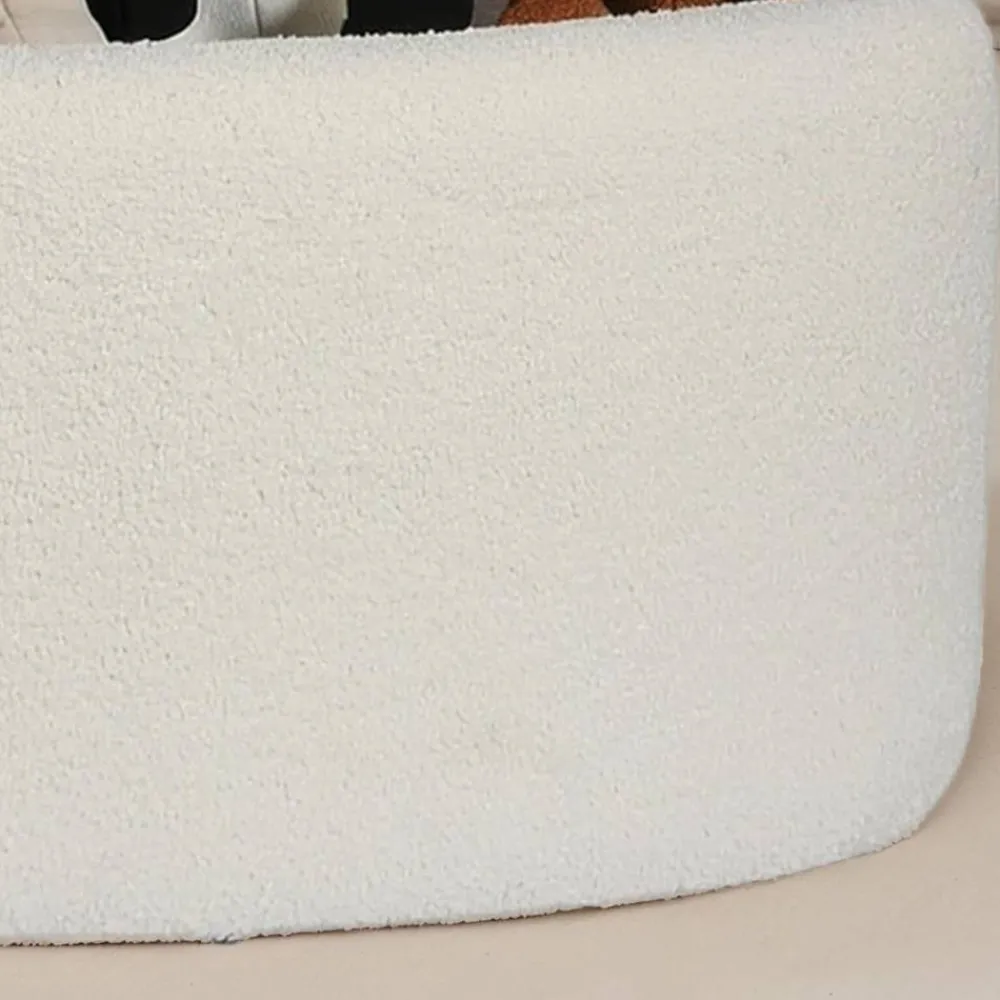 Wohnen Hocker<Ovaler XL Hocker mit Stauraum-Truhe - Barracin